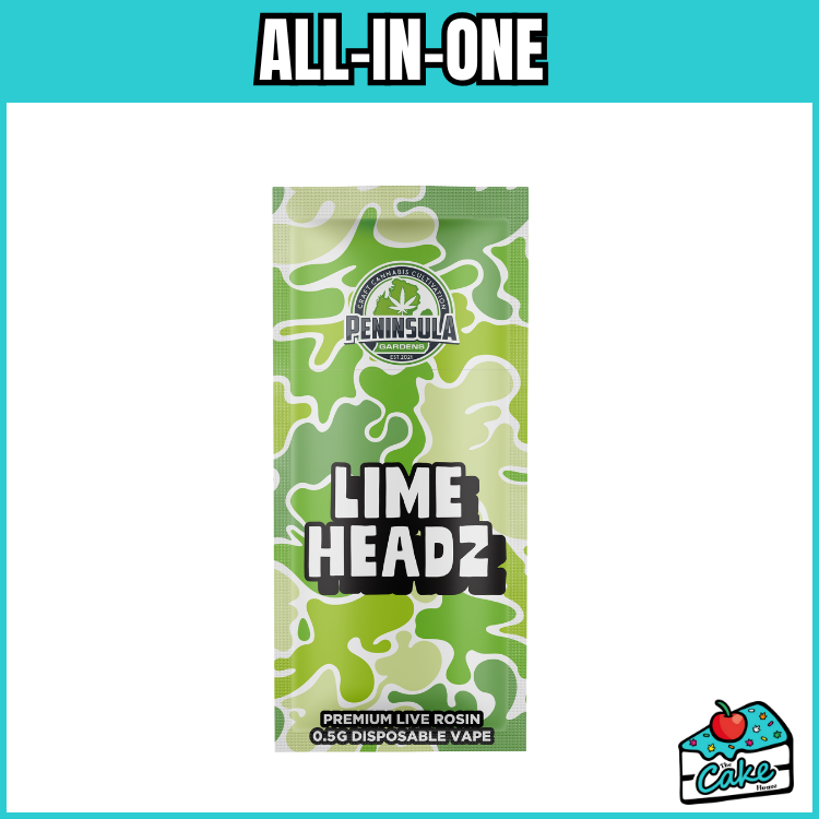 PENINSULA GARDENS 0.5G ROSIN DISPOSABLE - LIME HEADZ