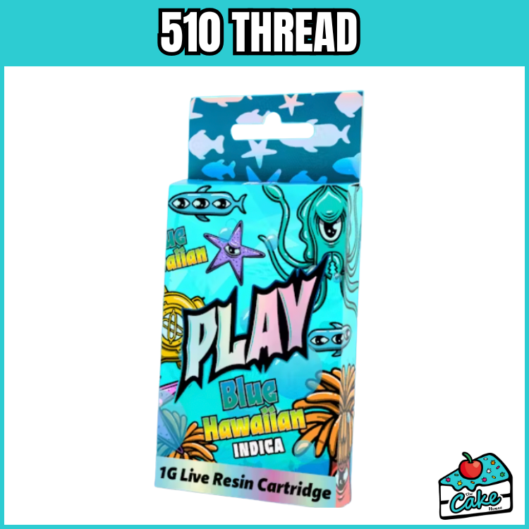 Play 1g Live Resin 510 Cart - Blue Hawaiian