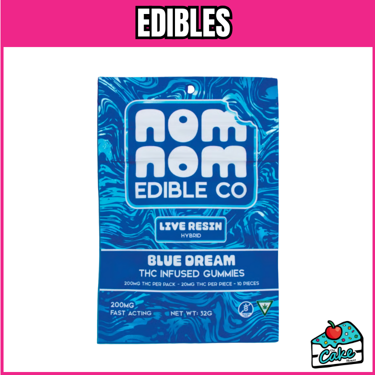 NOM NOM 200MG LIVE RESIN GUMMIES - BLUE DREAM