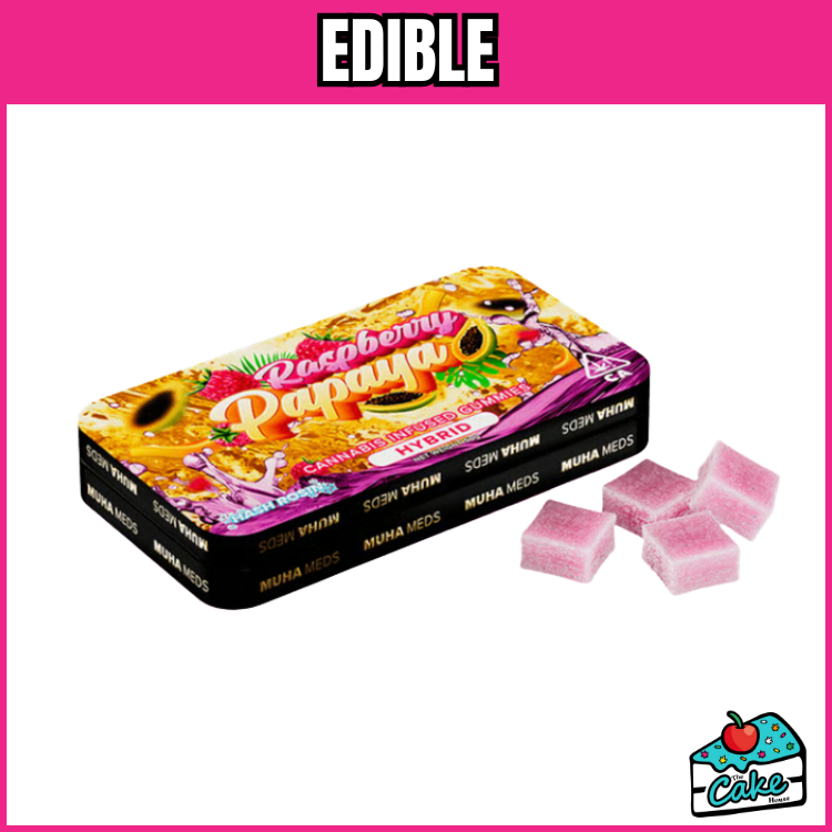 MUHA MEDS MAMBA 200MG ROSIN GUMMIES 10 PACK-RASPBERRY PAPAYA