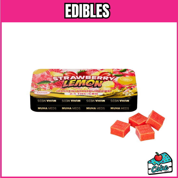 MUHA MEDS 200MG MAMBAS GUMMIES 10 PACK- STRAWBERRY LEMON