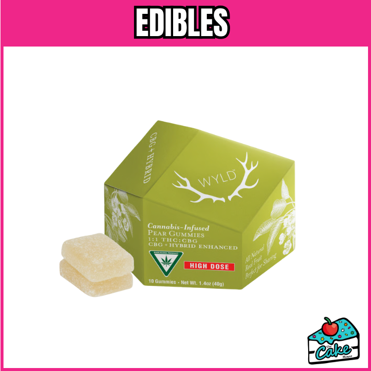 WYLD 200MG THC : 200MG CBG GUMMIES PEAR