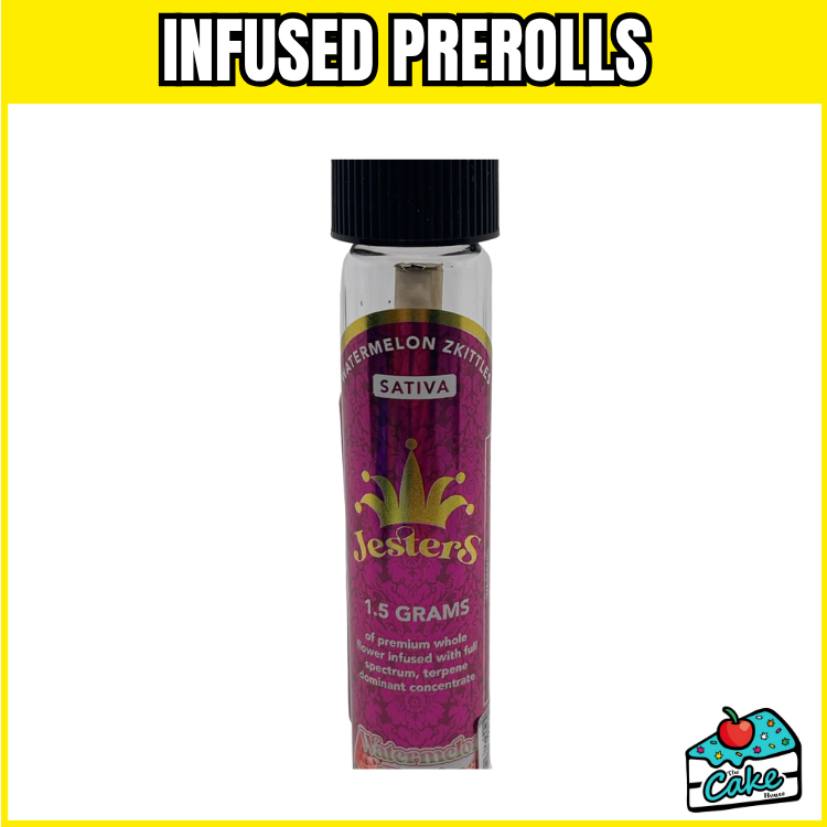 JESTERS 1.5G INFUSED PREROLL- WATERMELON ZKITTLES