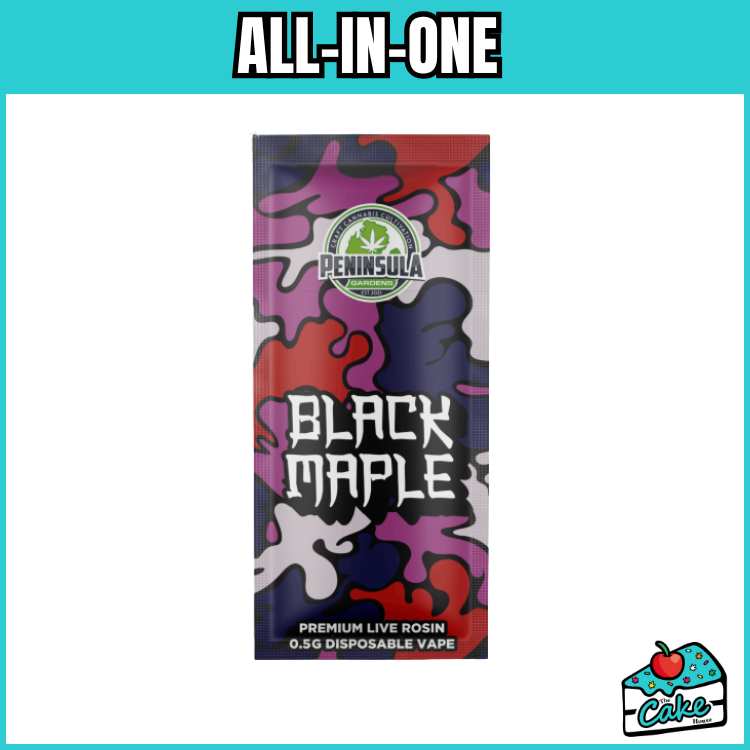 PENINSULA GARDENS 0.5G DISPOSABLE ROSIN VAPE - BLACK MAPLE