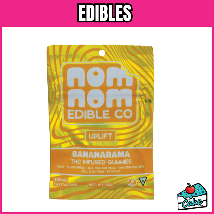 NOM NOM 200MG LIVE RESIN GUMMIES 10 PACK- BANANARAMA UPLIFT
