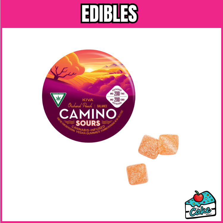 CAMINO SOURS 200MG GUMMIES - ORCHARD PEACH