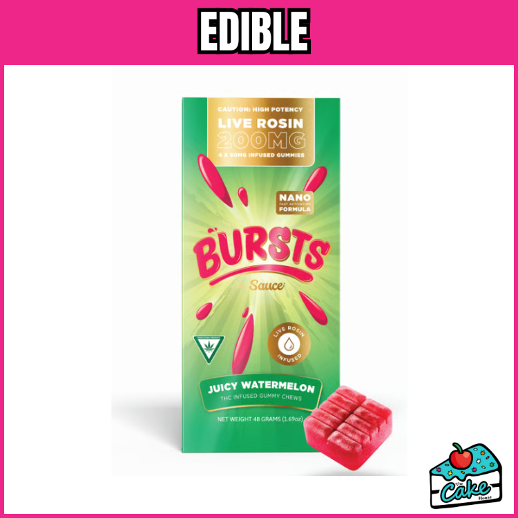 SAUCE 200MG LIVE ROSIN GUMMIES - JUICY WATERMELON
