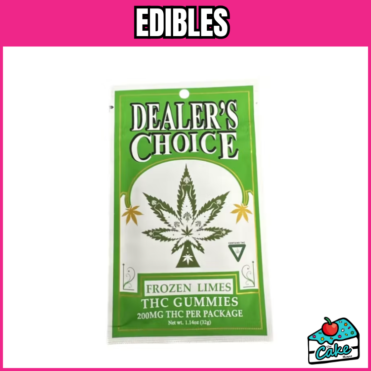 DEALERS CHOICE 200MG GUMMY 4 PACK-FROZEN LIME