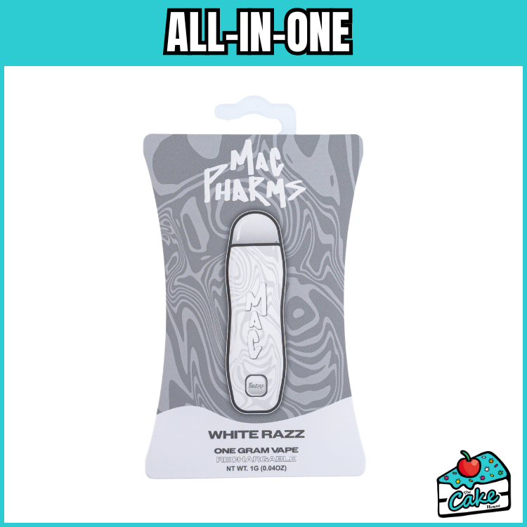 MAC OILS 1G DISPOSABLE - WHITE RAZZ