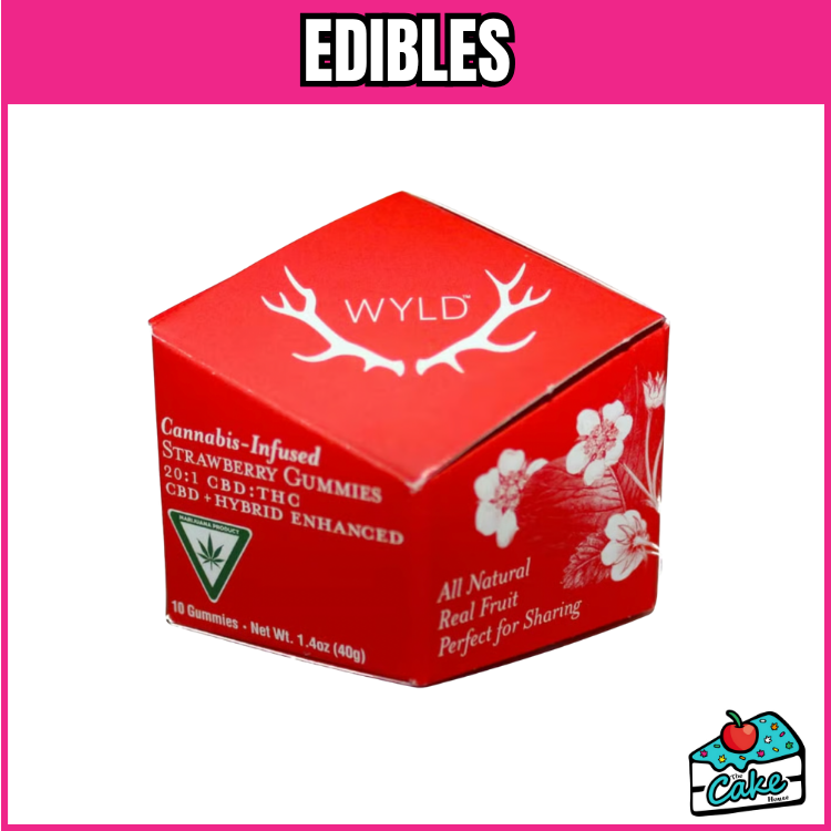 WYLD 10 MG THC : 200 MG CBD GUMMIES STRAWBERRY