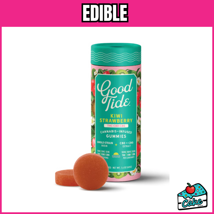 GOOD TIDE 200MG 1:1:1 GUMMY - KIWI STRAWBERRY (THC:CBD:CBG)