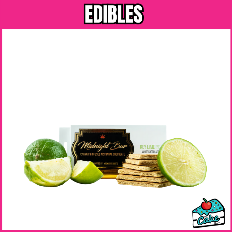 MIDNIGHT ROOTS 200MG MIDNIGHT SINGLE CHOCOLATE BAR - KEY LIME PIE