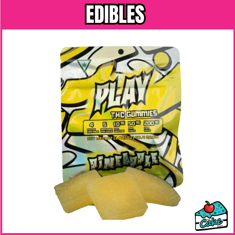 PLAY 200MG 4X50 GUMMIES - PINEAPPLE