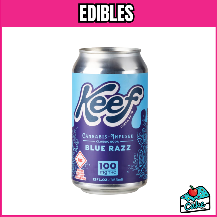 KEEF 100MG SODA - BLUE RAZBERRY