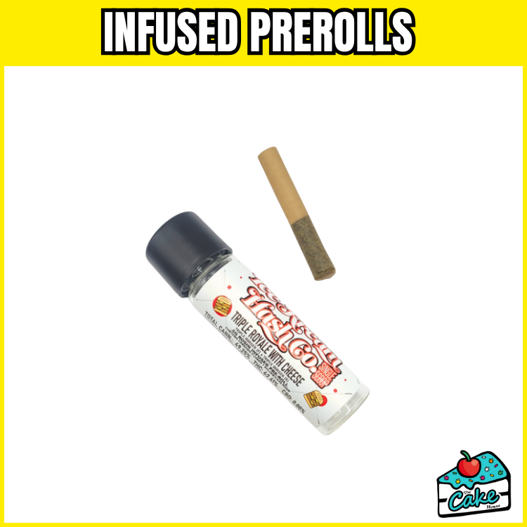 ICE KREAM HASH .5G SINGLE SCOOPS ROSIN INFUSED PREROLL- TRIPLE ROYALE WITH CHEESE