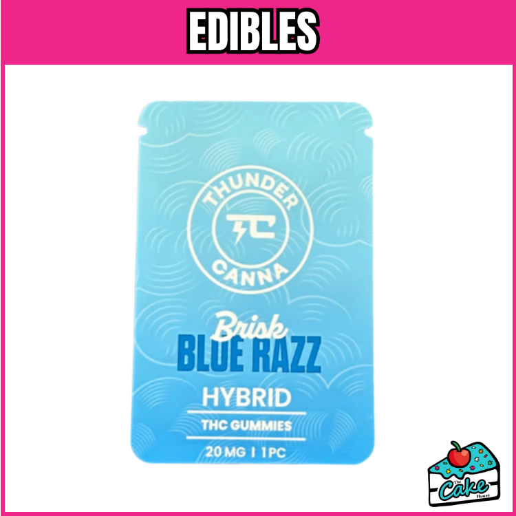 THUNDER CANNA 200MG GUMMIES 4 PACK - BLUE RAZBERRY
