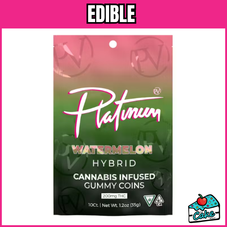 PLATINUM VAPE 200MG GUMMIES 10 PACK- WATERMELON