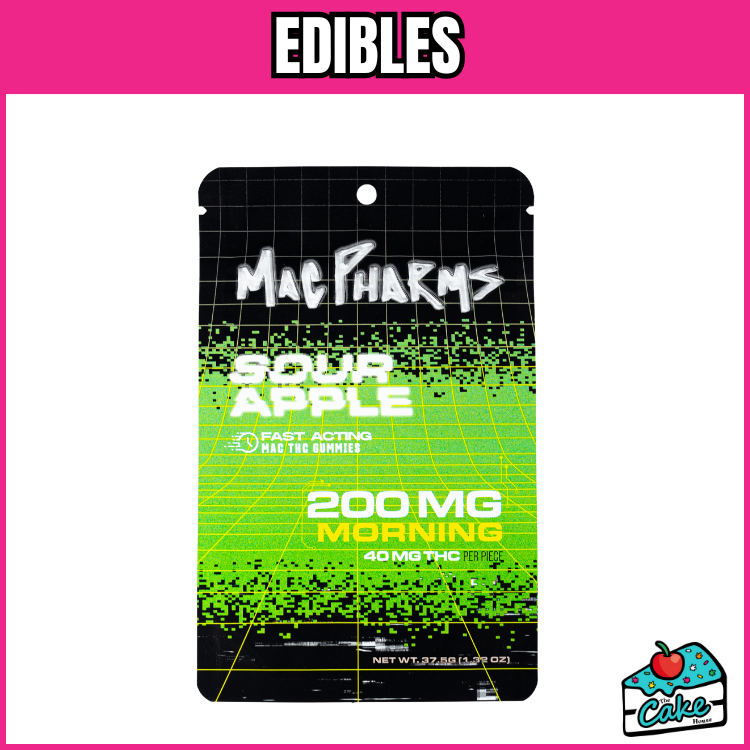 MAC PHARMS 200MG GUMMIES 5 PACK- SOUR GREEN APPLE