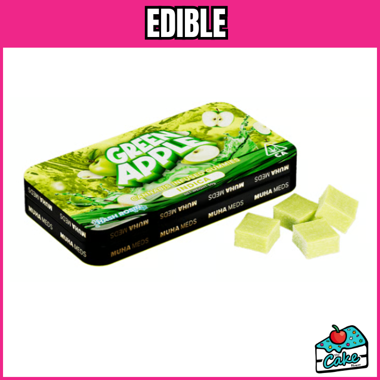 MUHA MEDS MAMBA 200MG ROSIN GUMMIES 10 PACK-GREEN APPLE