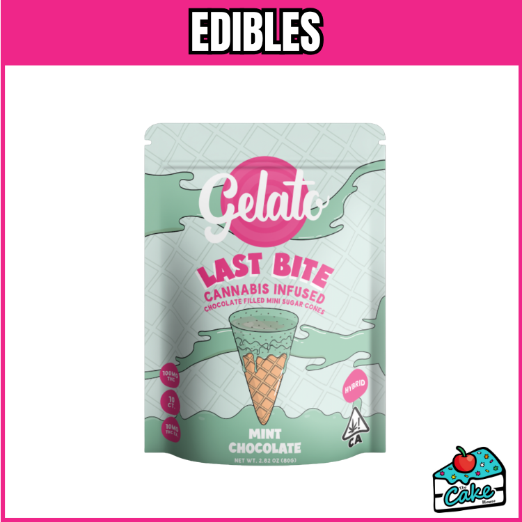 GELATO 200MG ICE CREAM CONES 5 PACK - MINT CHOCOLATE
