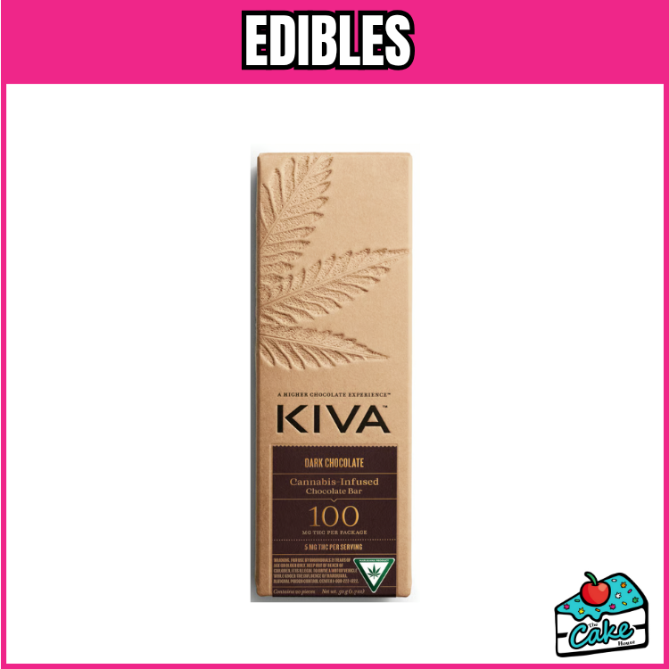KIVA 200MG CHOCOLATE BAR - DARK