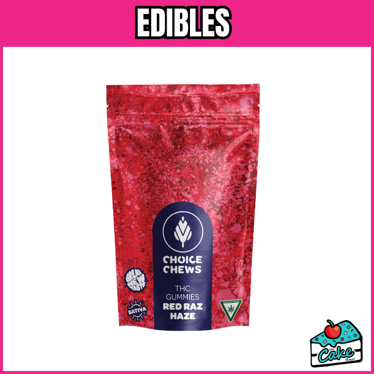 CHOICE 200MG GUMMIES 10 PACK- RED RAZ HAZE