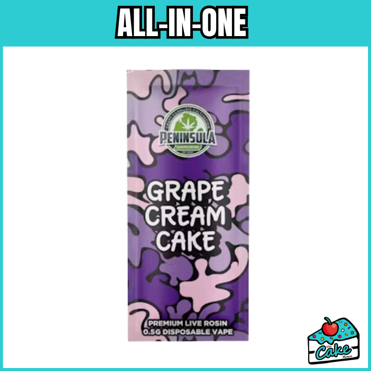 PENINSULA GARDENS 0.5G ROSIN DISPOSABLE - GRAPE CREAM CAKE