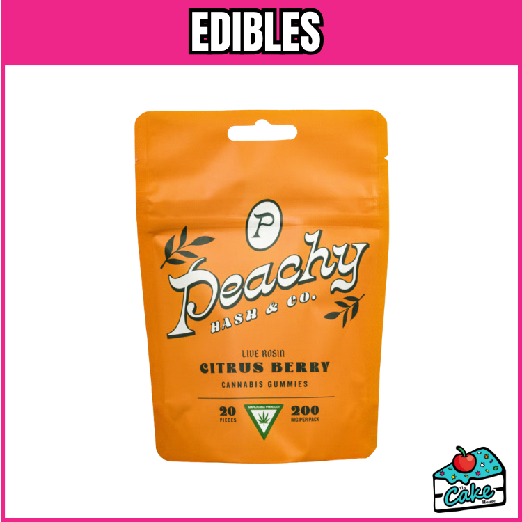 PEACHY 200MG LIVE ROSIN GUMMIES - CITRIS BERRY