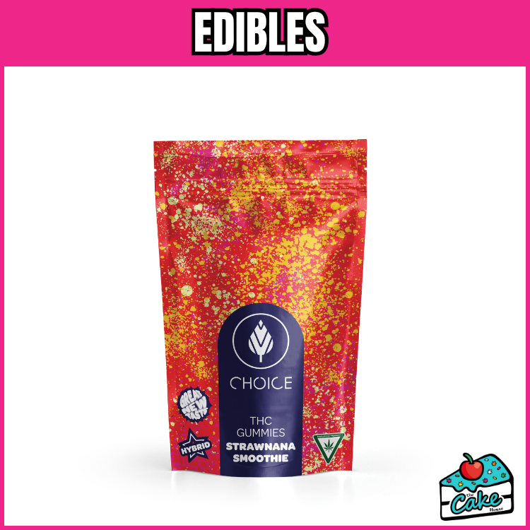 CHOICE 200MG GUMMIES 10 PACK- STRAWNANA SMOOTHIE