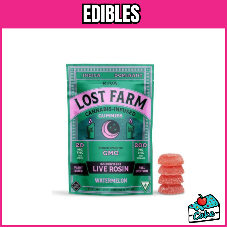 LOST FARM 200MG LIVE ROSIN GUMMIES 10 PACK - WATERMELON