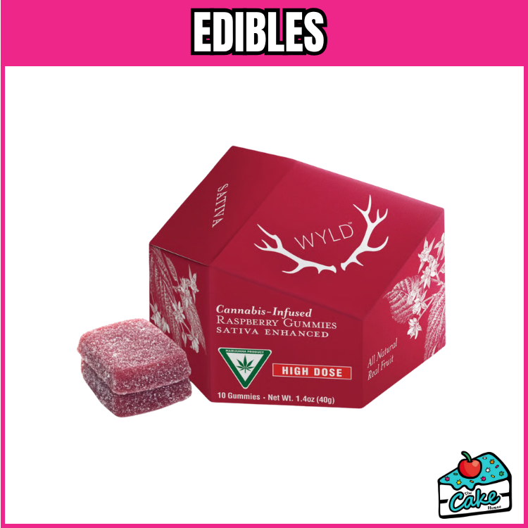 WYLD 200MG GUMMIES 10 PACK RASPBERRY