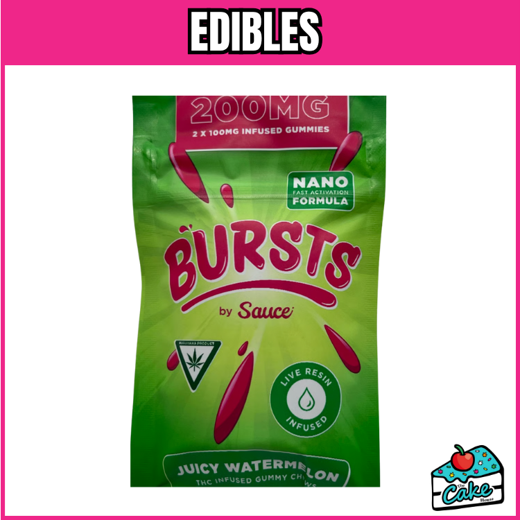 SAUCE 200 MG BURSTS LIVE RESIN GUMMIES 2 PACK- JUICY WATERMELON