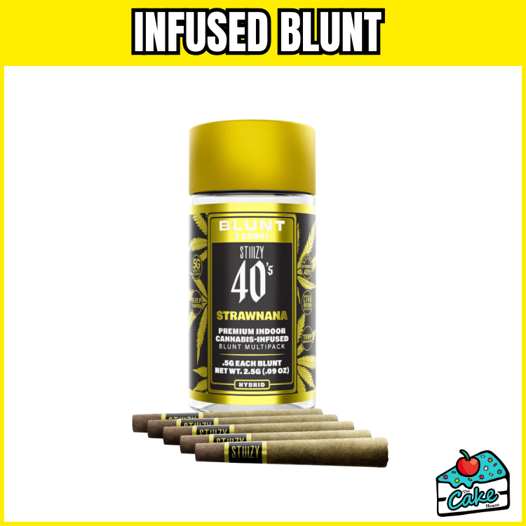STIIIZY 2.5G INFUSED BLUNT MULTIPACK - STRAWNANA