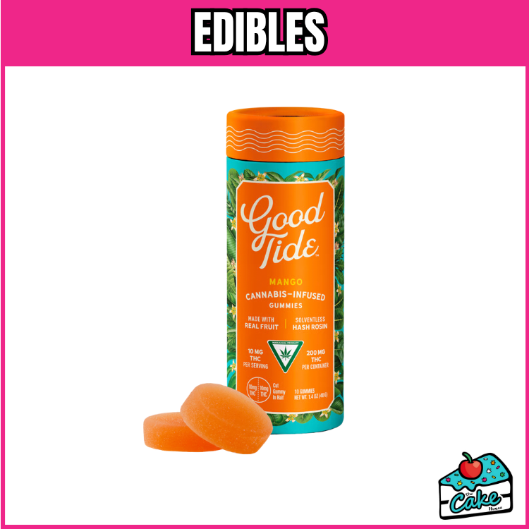 GOOD TIDE 200MG HASH ROSIN GUMMIES - MANGO