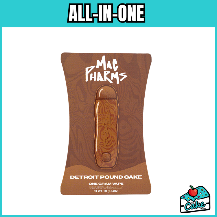 MAC OILS 1G DISPOSABLE - DETROIT POUNDCAKE