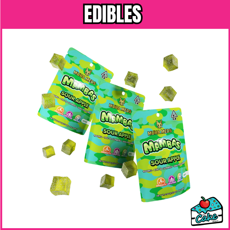 MUHA MEDS 200MG MAMBAS GUMMIES 10 PACK- SOUR APPLE
