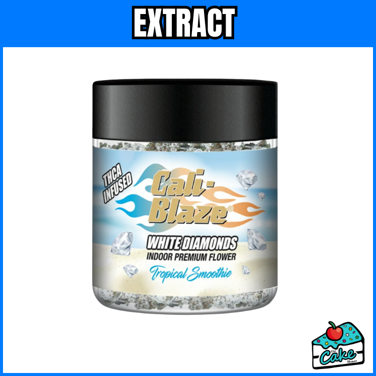 CALI BLAZE 3.5G INFUSED FROSTED WHITE DIAMOND ROCKS - TROPICAL SMOOTHIE