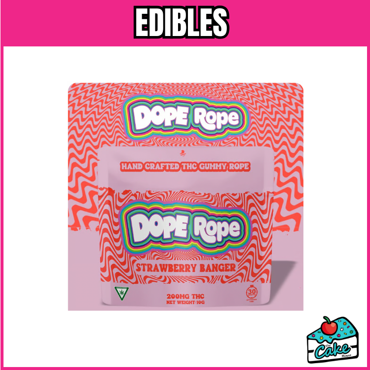DOPE ROPE 200MG - STRAWBERRY BANGER