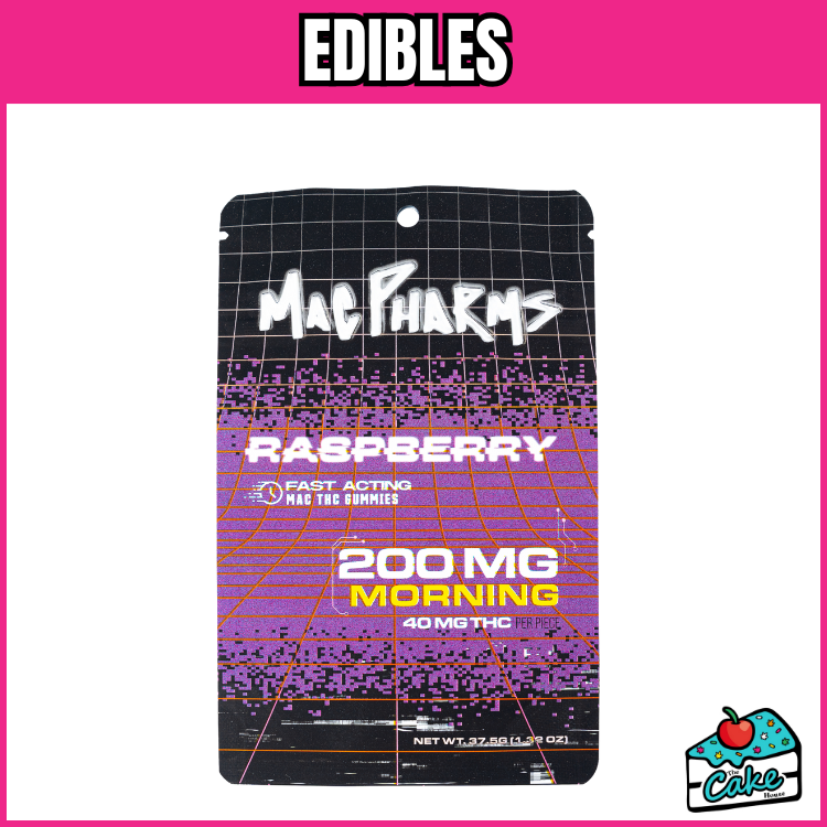 MAC PHARMS 200MG GUMMIES 5 PACK- RASPBERRY