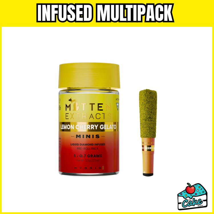 MITTEN 3.5G INFUSED PREROLL MULTIPACK- LEMON CHERRY GELATO