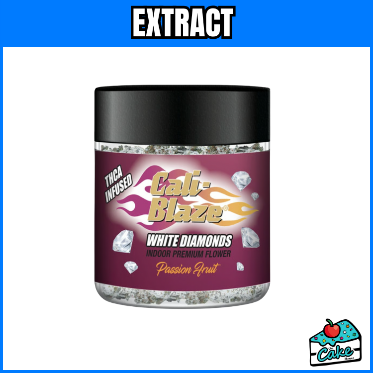 CALI BLAZE 3.5G INFUSED FROSTED WHITE DIAMOND ROCKS - PASSION FRUIT