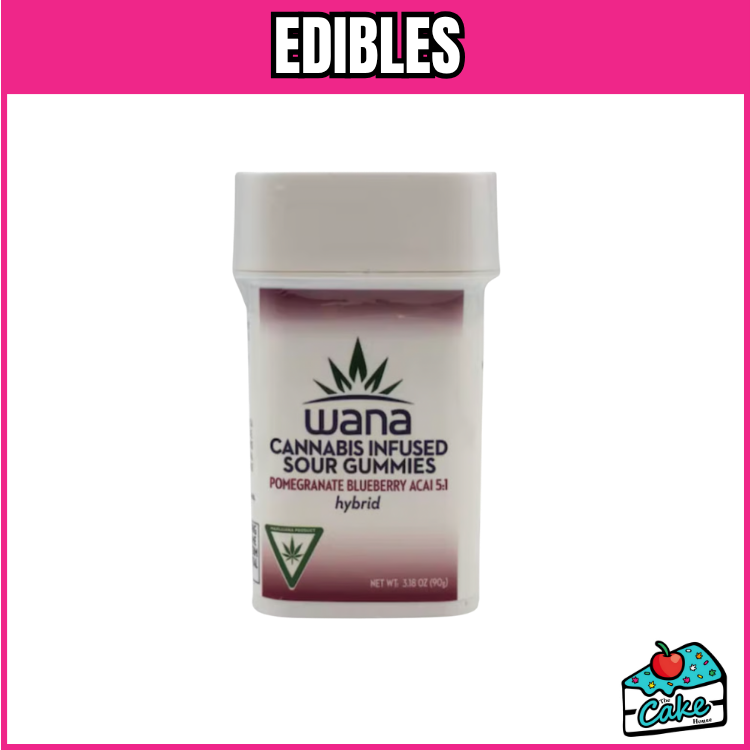 WANA GUMMIES POMEGRANATE ACAI BLUEBERRY 5:1