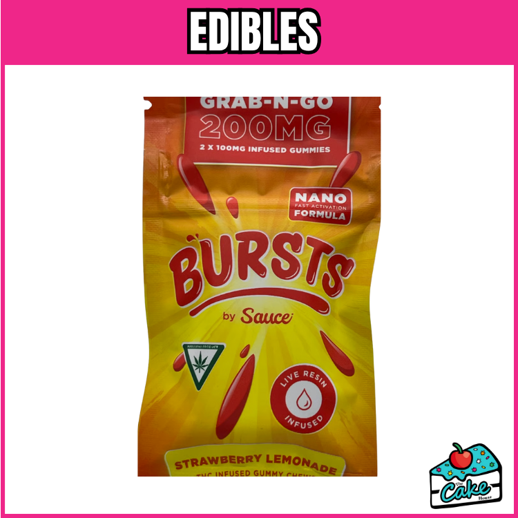 SAUCE 200MG BURSTS LIVE RESIN GUMMIES - STRAWBERRY LEMONADE