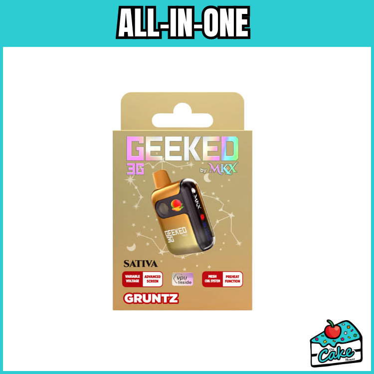 Shop GEEKED BY MKX 3G DISPOSABLE VAPE - GRUNTZ | The Cake House Michigan
