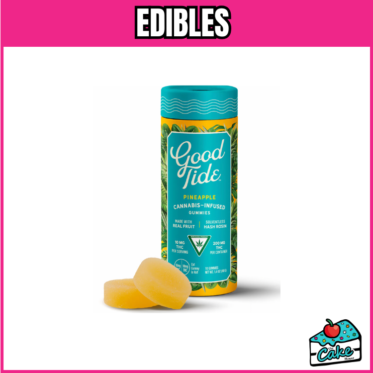 GOOD TIDE 200MG HASH ROSIN GUMMIES - PINEAPPLE