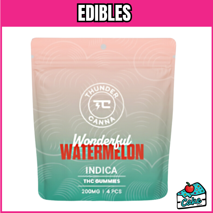 THUNDER CANNA 200MG GUMMIES 4 PACK - WATERMELON