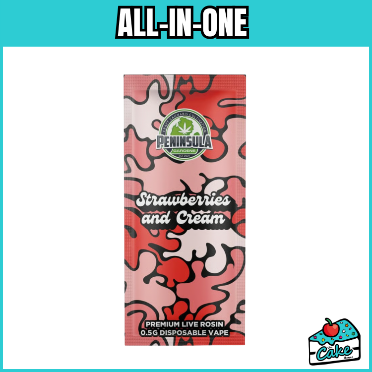 PENINSULA GARDENS 0.5G ROSIN DISPOSABLE - STRAWBERRIES & CREAM