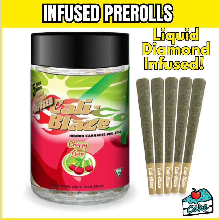 CALI BLAZE LIQUID DIAMOND INFUSED 5PK- CHERRY LIME
