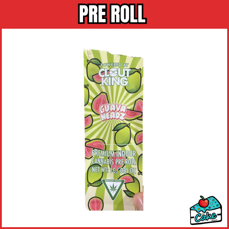 CLOUT KING PREROLL 1G- GUAVA HEADZ