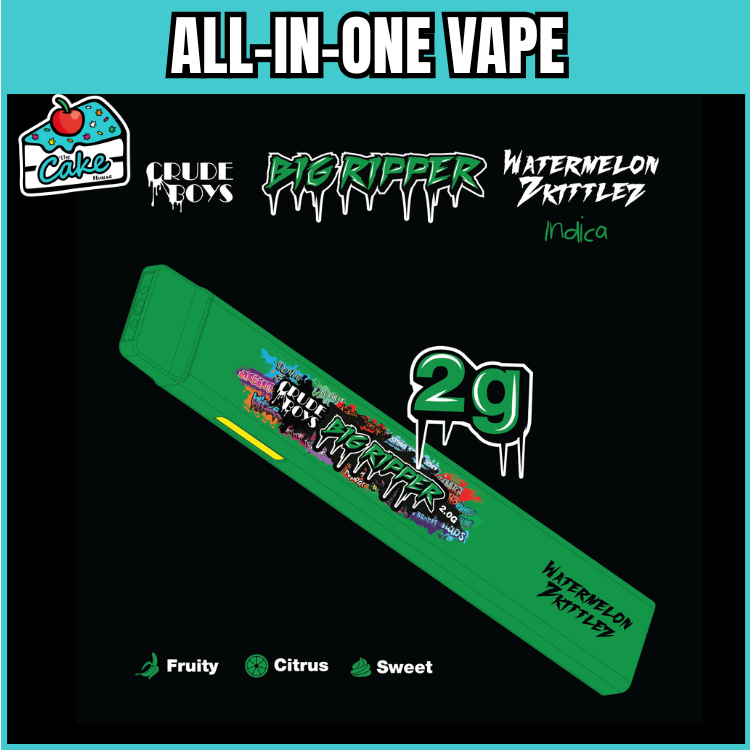 CRUDE BOYS 2G DISPOSOABLE WATERMELON ZKITTLES